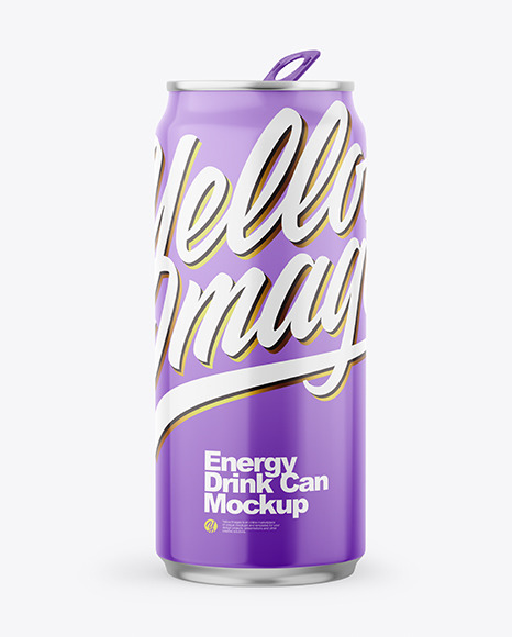 Download 440ml Metallic Drink Can Mockup Yellow Author