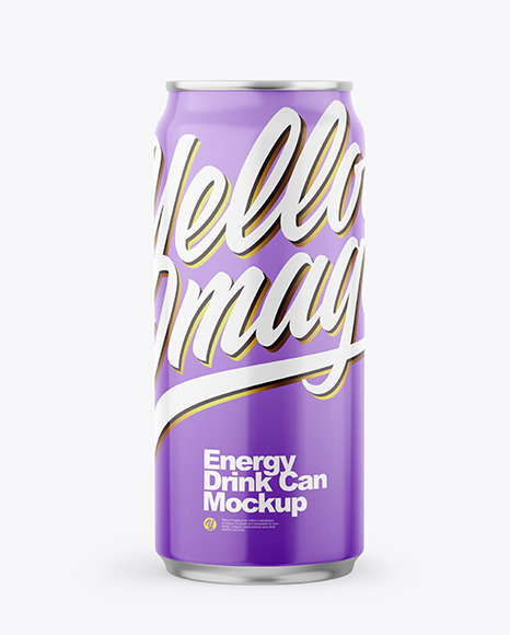 Download Metallic Drink Can With Glossy Finish Mockup In Can Mockups On Yellow Images Object Mockups PSD Mockup Templates