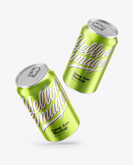 Download Glossy Cans Psd Mockup Yellowimages