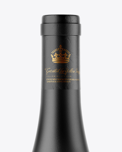 Ceramic Wine Bottle Mockup PSD #2