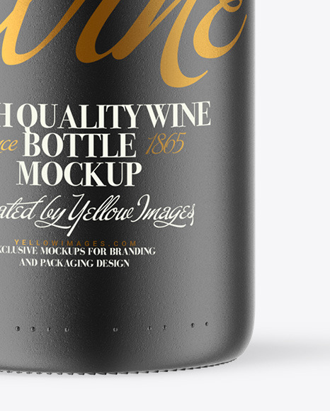 Ceramic Wine Bottle Mockup PSD #6