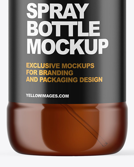 Download Amber Spray Bottle Mockup In Bottle Mockups On Yellow Images Object Mockups PSD Mockup Templates