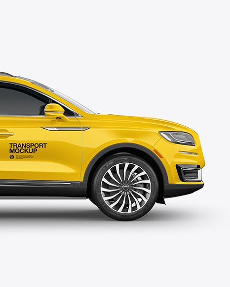 Crossover SUV Mockup – Side View