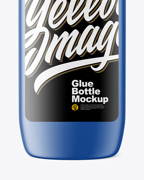 Matte Glue Bottle Mockup PSD #4