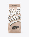 Download Kraft Coffee Bag Mockup Front View In Bag Sack Mockups On Yellow Images Object Mockups Yellowimages Mockups