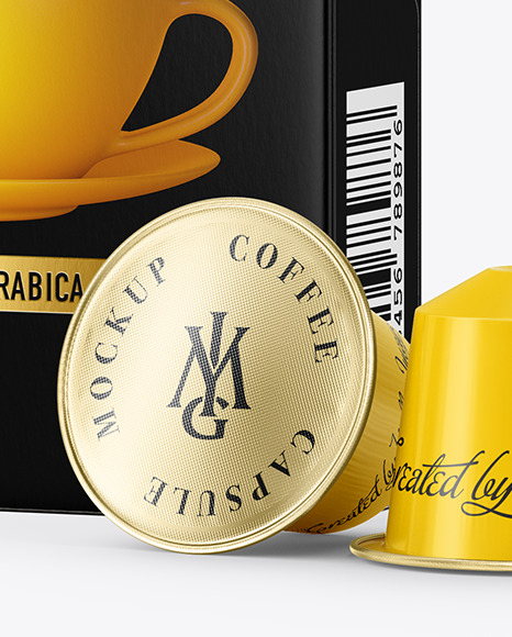 Download Coffee Capsules Paper Box Mockup In Box Mockups On Yellow Images Object Mockups Yellowimages Mockups