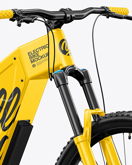 Download Electric Bike Mockup Half Side View In Vehicle Mockups On Yellow Images Object Mockups Yellowimages Mockups