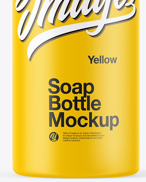 Matte Soap Bottle Mockup PSD #1