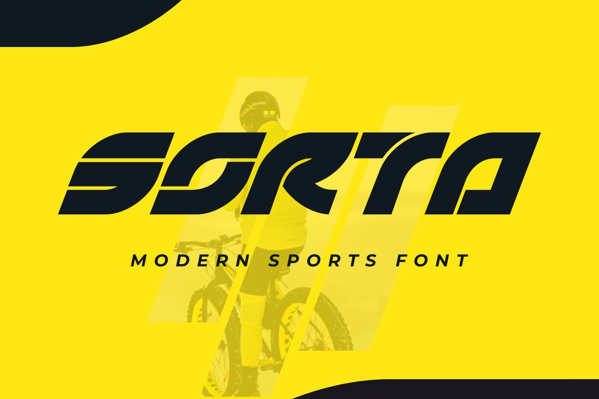 Sorta Font In Fonts On Yellow Images Creative Store