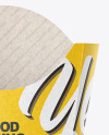 Kraft Paper French Fries Large Size Packaging Mockup  - Front View