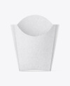 Kraft Paper French Fries Large Size Packaging Mockup  - Front View