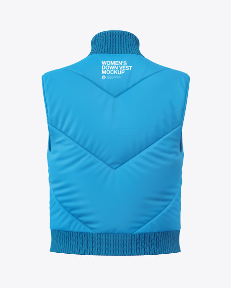 Women&#039;s Down Vest Mockup