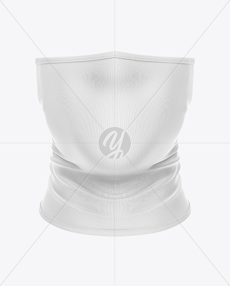 Download Buff Mockup - Front View in Apparel Mockups on Yellow ...