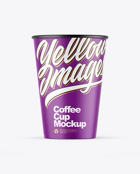 Matte Coffee Cup Mockup