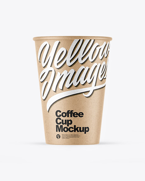 Kraft Coffee Cup Mockup PSD #2