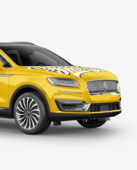 Crossover SUV Mockup – HalfSide View