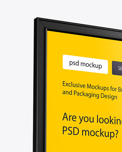 Plastic Stand Mockup PSD #2