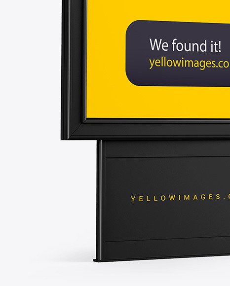 Plastic Stand Mockup PSD #1