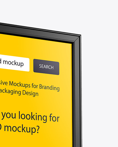 Plastic Stand Mockup PSD #6