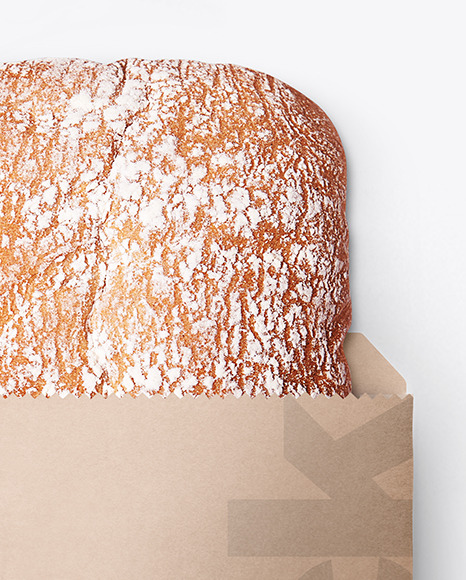 Paper Pack with Ciabatta Bread Mockup PSD #2