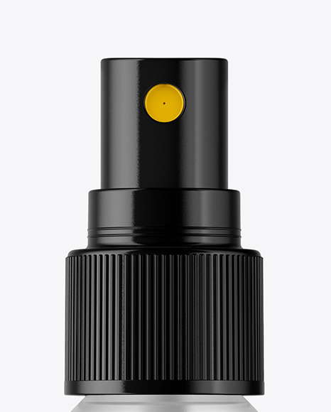 Frosted Spray Bottle Mockup PSD #1