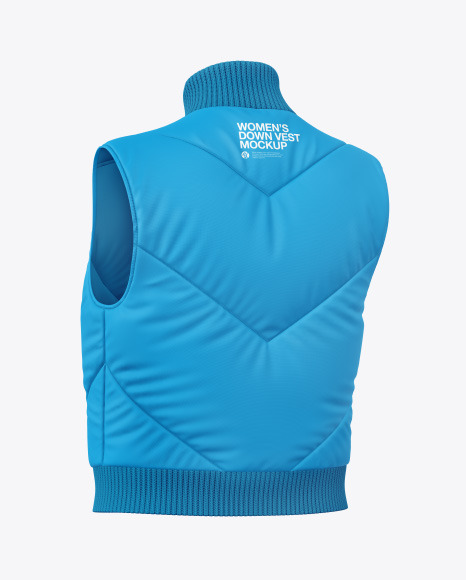 Women&#039;s Down Vest Mockup