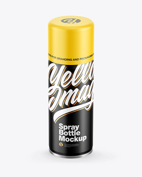 Matte Spray Bottle Mockup