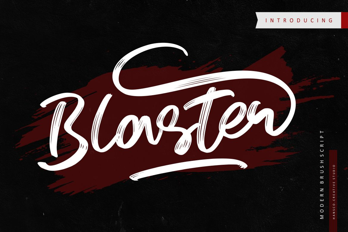 Blaster Font In Fonts On Yellow Images Creative Store