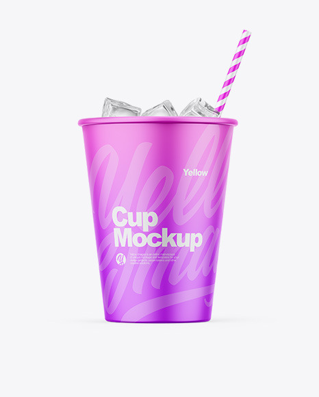 Matte Drink Cup Mockup PSD #5