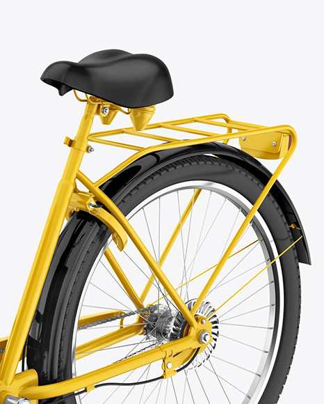 Download Cargo Bike Mockup Half Side View In Vehicle Mockups On Yellow Images Object Mockups PSD Mockup Templates