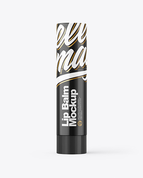 Download Glossy Lip Balm Tube Mockup in Tube Mockups on Yellow Images Object Mockups