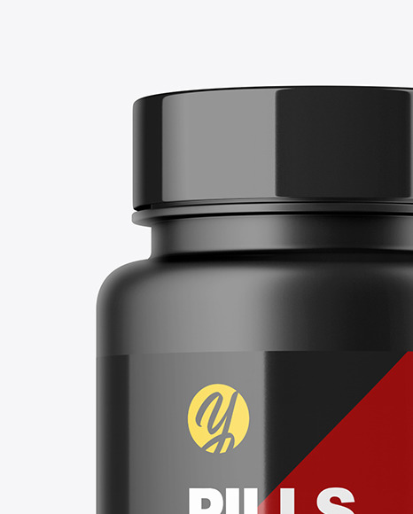 Matte Pills Bottle Mockup PSD #1