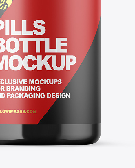 Glossy Pills Bottle Mockup PSD #6