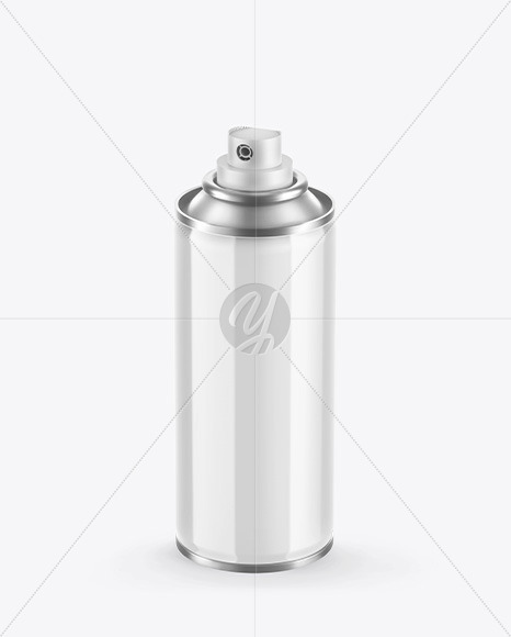 Glossy Spray Bottle Mockup In Bottle Mockups On Yellow Images Object Mockups