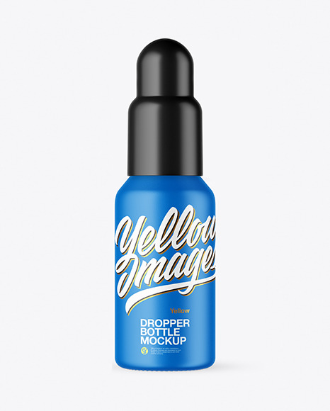Matte Plastic Dropper Bottle Mockup PSD #1