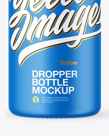Download Matte Plastic Dropper Bottle Mockup in Bottle Mockups on ... Yellowimages Mockups