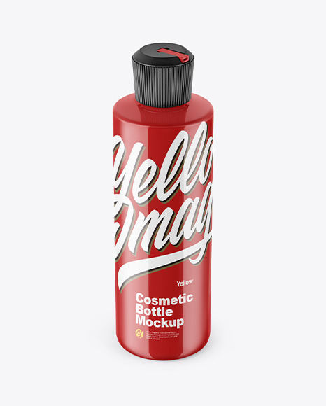 Glossy Cosmetic Bottle Mockup
