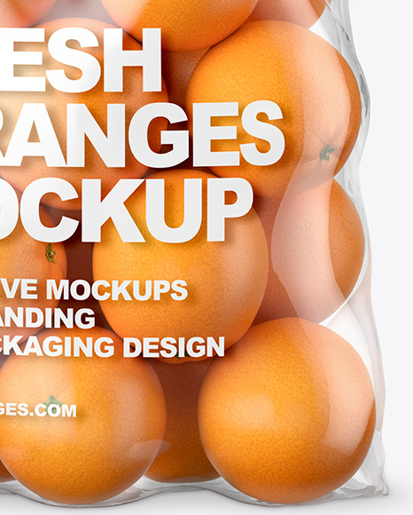 Download Plastic Bag With Oranges Mockup In Bag Sack Mockups On Yellow Images Object Mockups Yellowimages Mockups