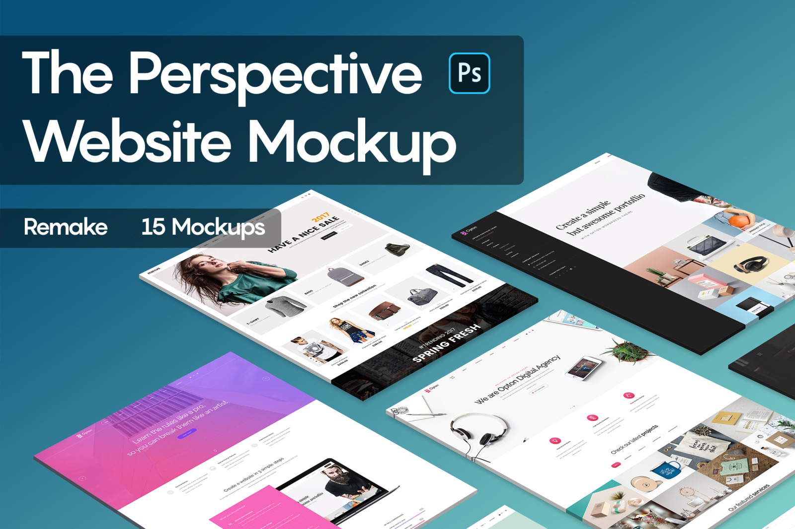 Download The Perspective Website Mockup In Device Mockups On Yellow Images Creative Store Yellowimages Mockups