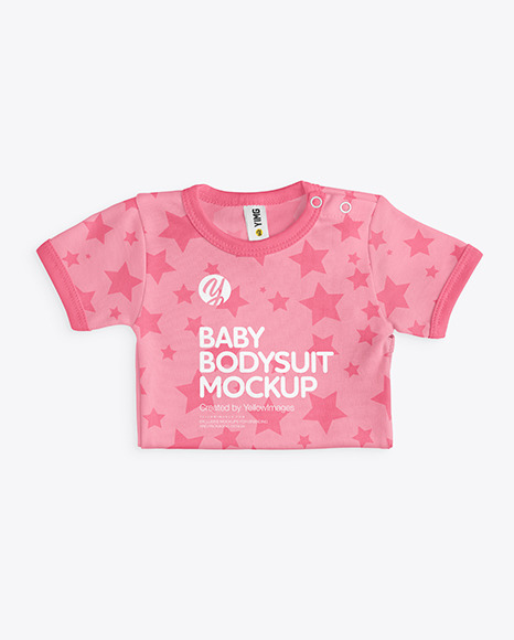 Baby Bodysuit Mockup PSD #2