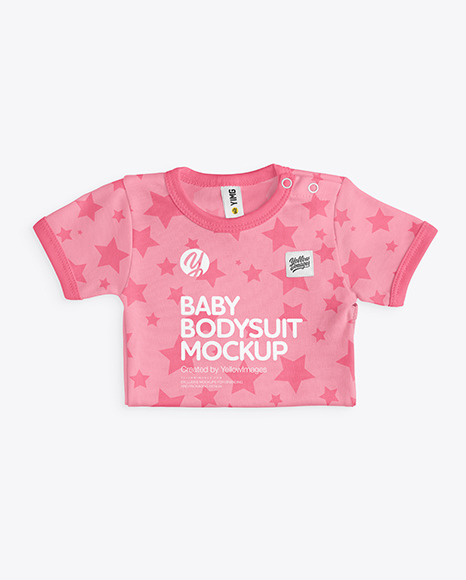 Download Baby Bodysuit Mockup In Apparel Mockups On Yellow Images Object Mockups