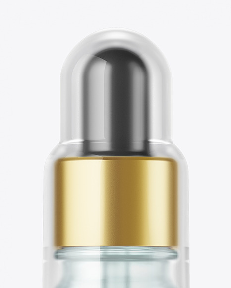 Blue Glass Dropper Bottle Mockup PSD #7