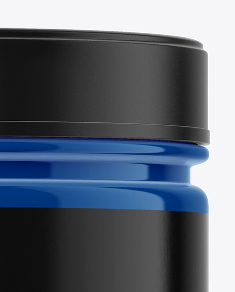 Glossy Protein Jar Mockup PSD #3