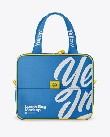 Download Lunch Bag Mockup In Bag Sack Mockups On Yellow Images Object Mockups Yellowimages Mockups