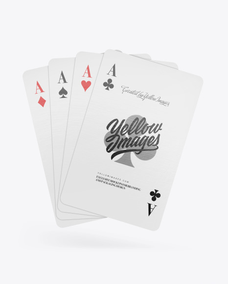 Download Four Playing Cards Mockup PSD Mockups by Gabriel