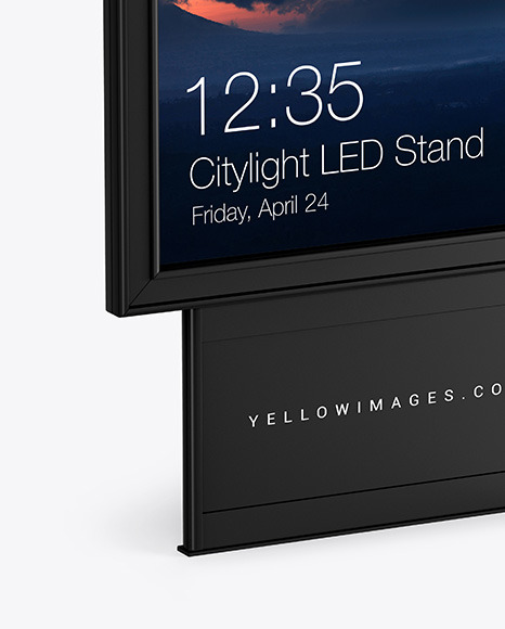 Citylight LED Stand Mockup PSD #1