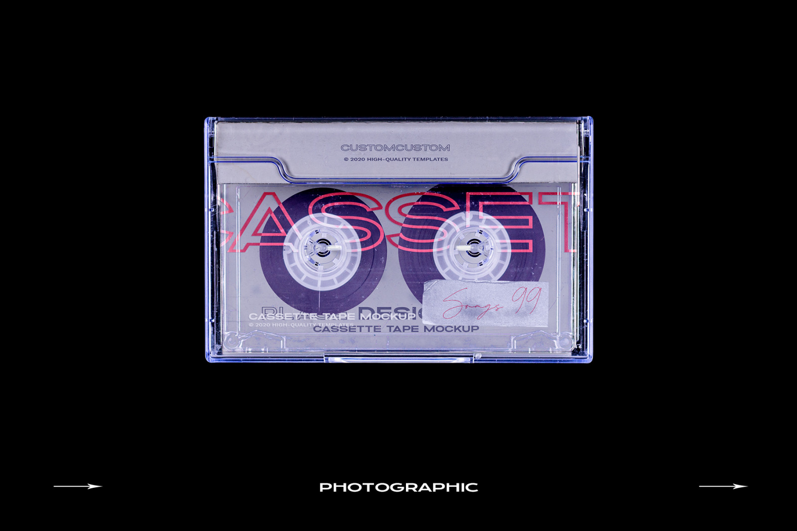 Download Cassette Tape Mockup Bundle Plastic In Stationery Mockups On Yellow Images Creative Store