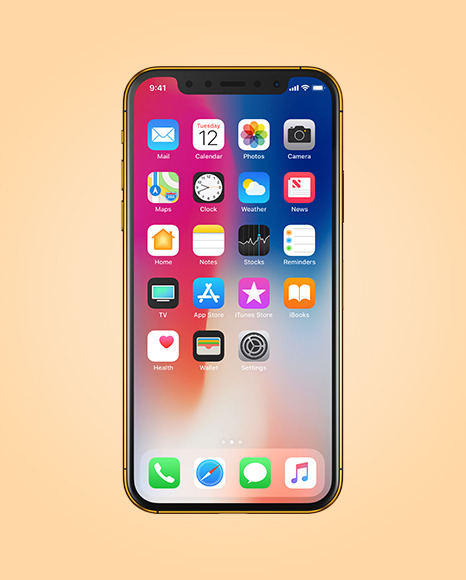 Apple iPhone X Mockup PSD #4