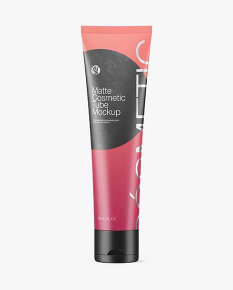 Matte Cosmetic Tube Mockup