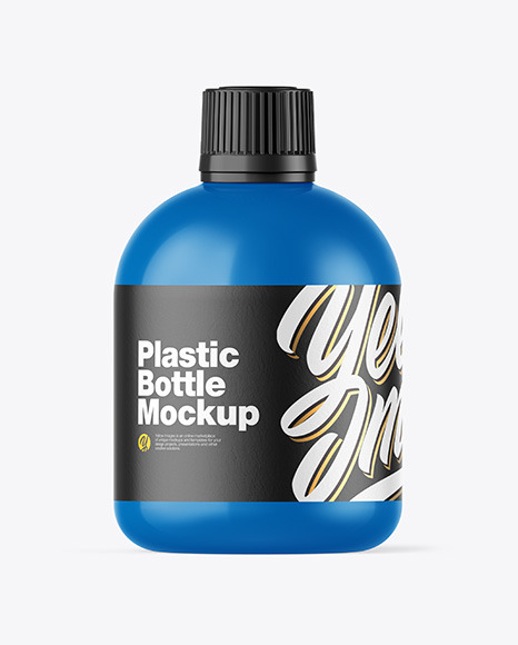 Download Glossy Bottle Mockup In Bottle Mockups On Yellow Images Object Mockups